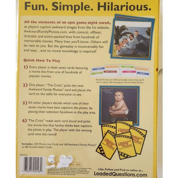 Awkward Family Photos Caption Game & 999 pcs Jigsaw Puzzle Set Christmas Holiday - Picture 3 of 8